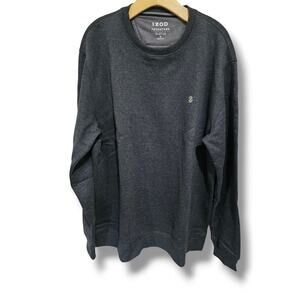 Izod men's black advanced performance stretch jasper fleece crewneck Sweater xl